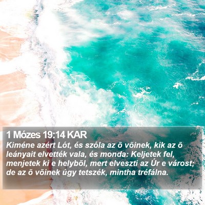 1 Mózes 19:14 KAR Bible Verse Image
