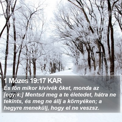 1 Mózes 19:17 KAR Bible Verse Image