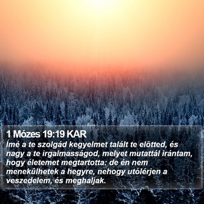 1 Mózes 19:19 KAR Bible Verse Image