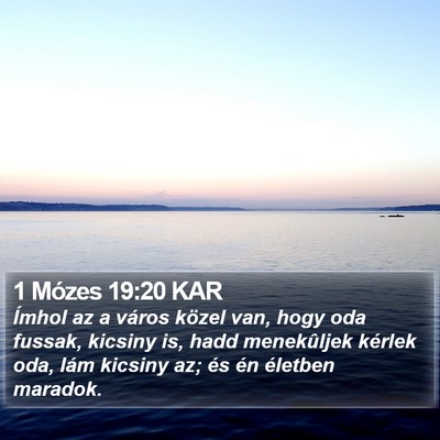 1 Mózes 19:20 KAR Bible Verse Image