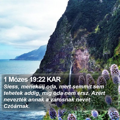1 Mózes 19:22 KAR Bible Verse Image