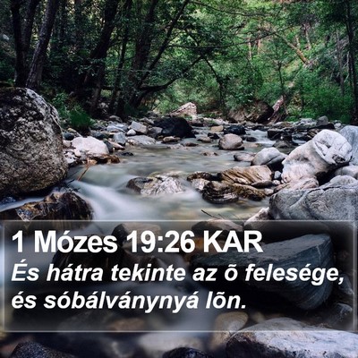 1 Mózes 19:26 KAR Bible Verse Image