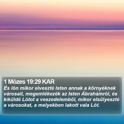 1 Mózes 19:29 KAR Bible Verse Image