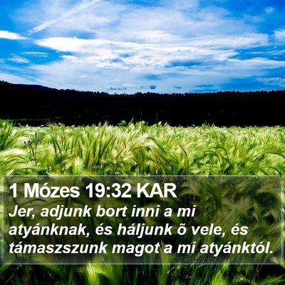 1 Mózes 19:32 KAR Bible Verse Image