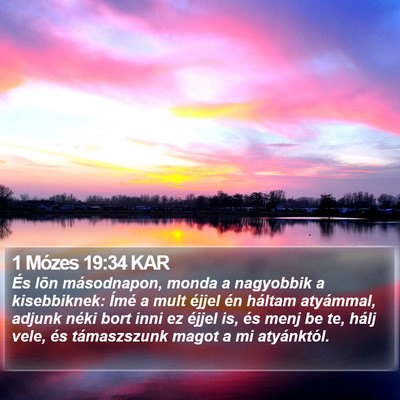 1 Mózes 19:34 KAR Bible Verse Image