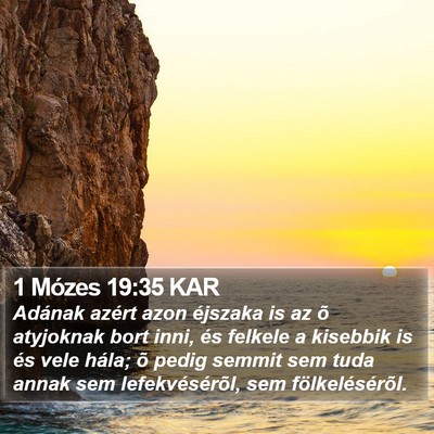 1 Mózes 19:35 KAR Bible Verse Image