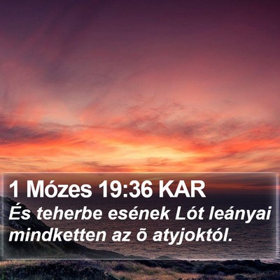 1 Mózes 19:36 KAR Bible Verse Image