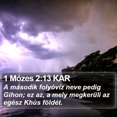 1 Mózes 2:13 KAR Bible Verse Image
