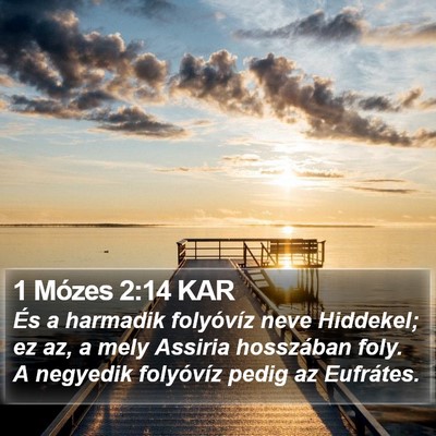 1 Mózes 2:14 KAR Bible Verse Image