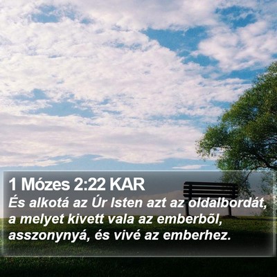 1 Mózes 2:22 KAR Bible Verse Image