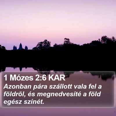 1 Mózes 2:6 KAR Bible Verse Image