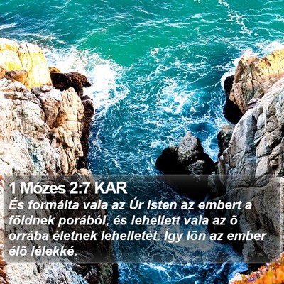 1 Mózes 2:7 KAR Bible Verse Image