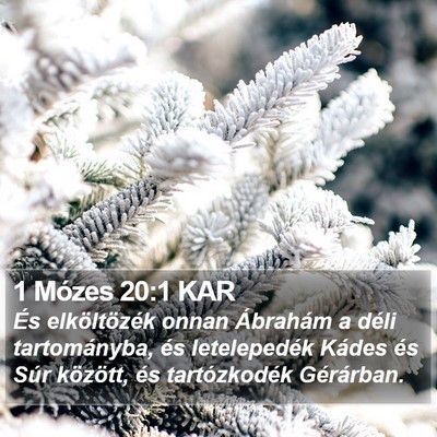 1 Mózes 20:1 KAR Bible Verse Image