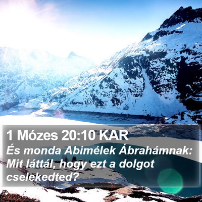 1 Mózes 20:10 KAR Bible Verse Image