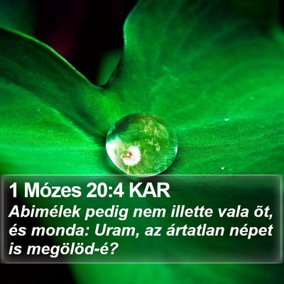 1 Mózes 20:4 KAR Bible Verse Image