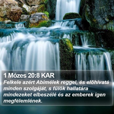 1 Mózes 20:8 KAR Bible Verse Image