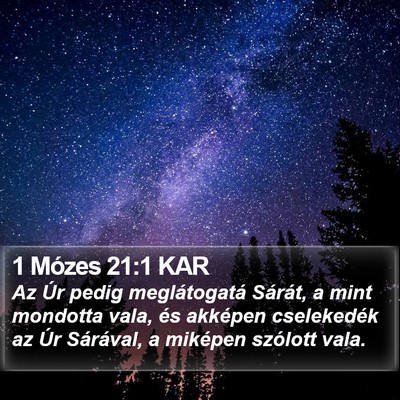 1 Mózes 21:1 KAR Bible Verse Image