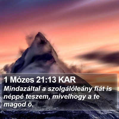 1 Mózes 21:13 KAR Bible Verse Image