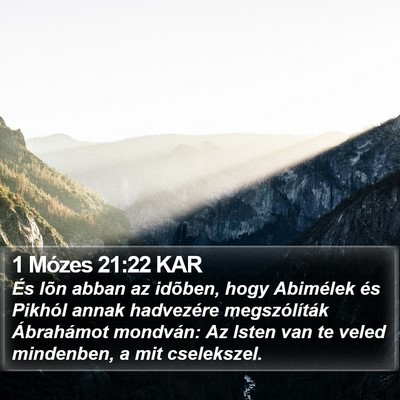 1 Mózes 21:22 KAR Bible Verse Image