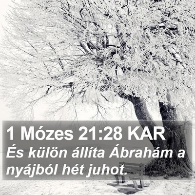 1 Mózes 21:28 KAR Bible Verse Image