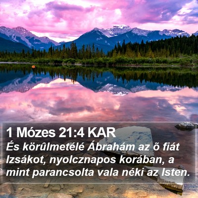 1 Mózes 21:4 KAR Bible Verse Image