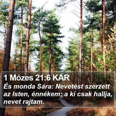 1 Mózes 21:6 KAR Bible Verse Image
