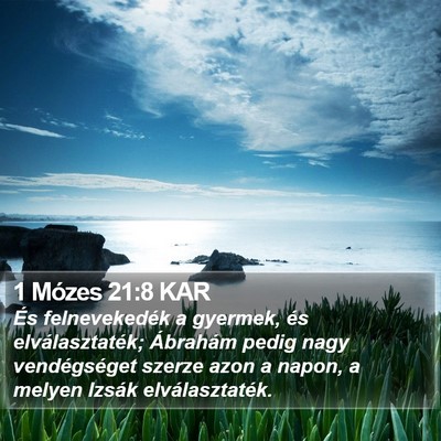 1 Mózes 21:8 KAR Bible Verse Image