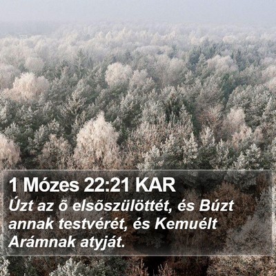 1 Mózes 22:21 KAR Bible Verse Image