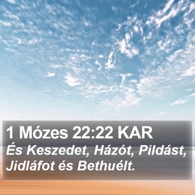 1 Mózes 22:22 KAR Bible Verse Image