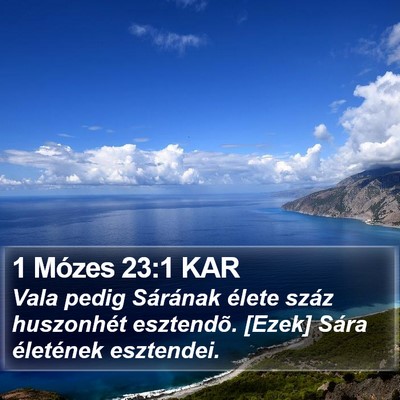 1 Mózes 23:1 KAR Bible Verse Image