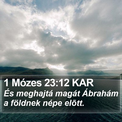 1 Mózes 23:12 KAR Bible Verse Image