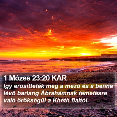 1 Mózes 23:20 KAR Bible Verse Image