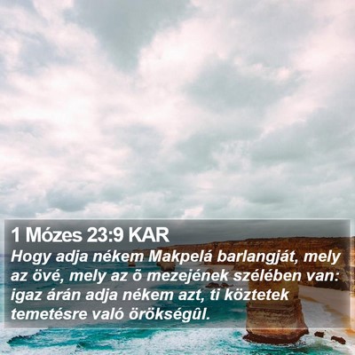 1 Mózes 23:9 KAR Bible Verse Image