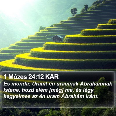 1 Mózes 24:12 KAR Bible Verse Image