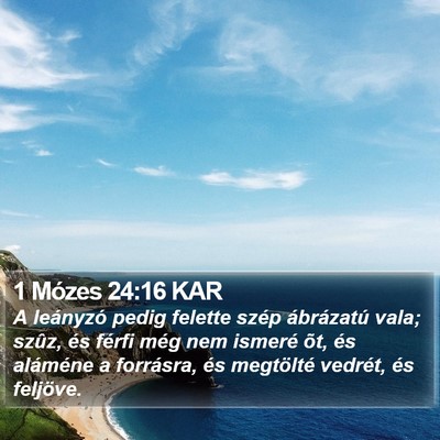 1 Mózes 24:16 KAR Bible Verse Image