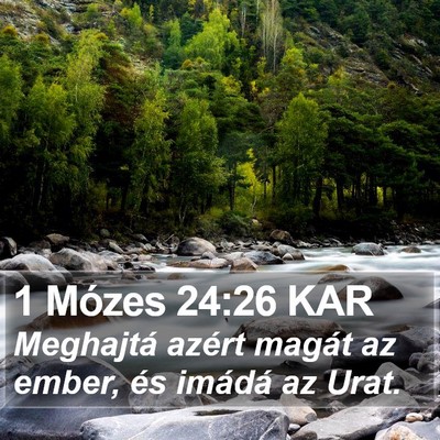 1 Mózes 24:26 KAR Bible Verse Image