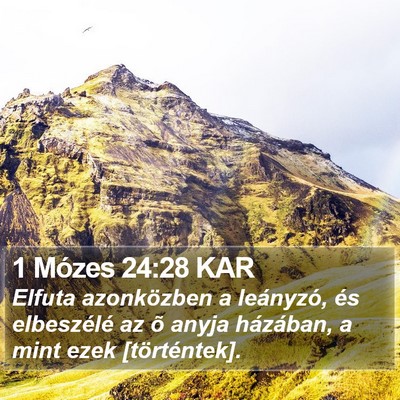 1 Mózes 24:28 KAR Bible Verse Image