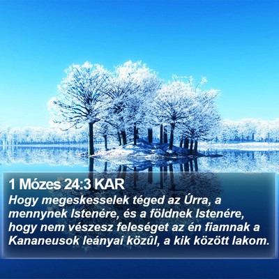 1 Mózes 24:3 KAR Bible Verse Image