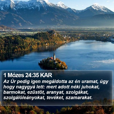 1 Mózes 24:35 KAR Bible Verse Image