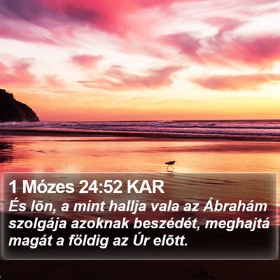 1 Mózes 24:52 KAR Bible Verse Image