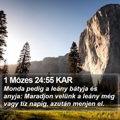 1 Mózes 24:55 KAR Bible Verse Image