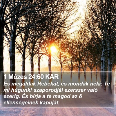 1 Mózes 24:60 KAR Bible Verse Image