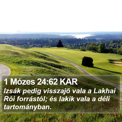 1 Mózes 24:62 KAR Bible Verse Image