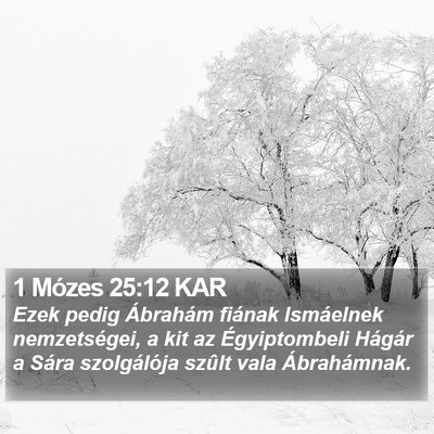 1 Mózes 25:12 KAR Bible Verse Image
