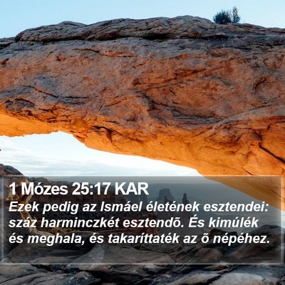1 Mózes 25:17 KAR Bible Verse Image