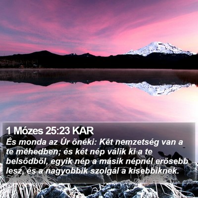 1 Mózes 25:23 KAR Bible Verse Image