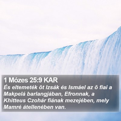 1 Mózes 25:9 KAR Bible Verse Image