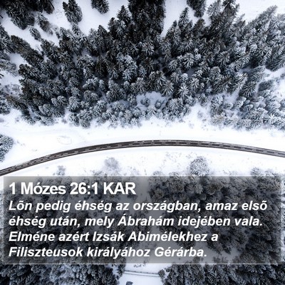 1 Mózes 26:1 KAR Bible Verse Image
