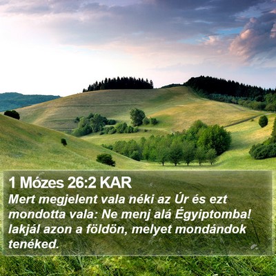 1 Mózes 26:2 KAR Bible Verse Image