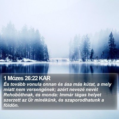 1 Mózes 26:22 KAR Bible Verse Image
